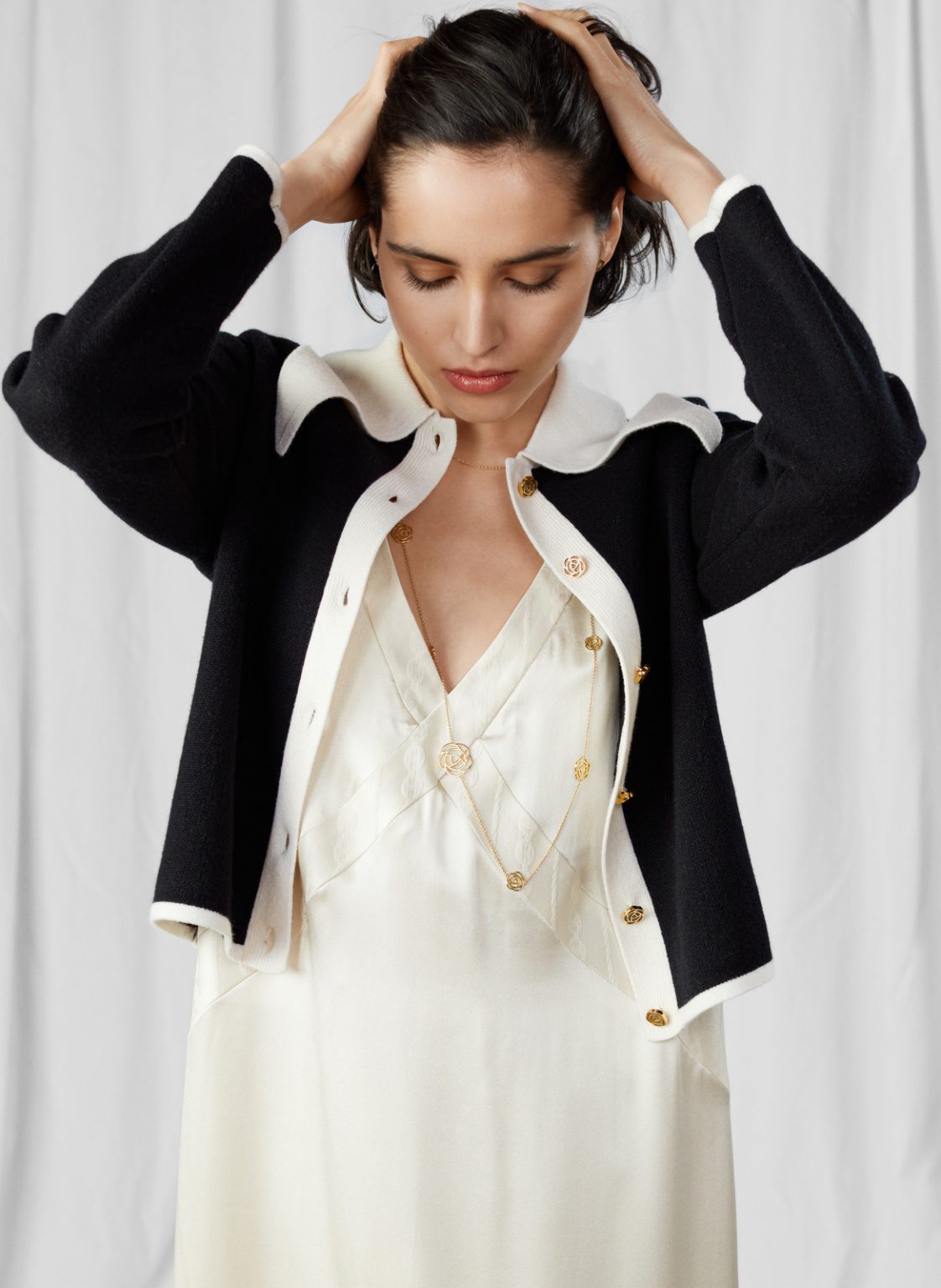 The Knitted Black Jacket Ami Amalia Luxury Knitwear