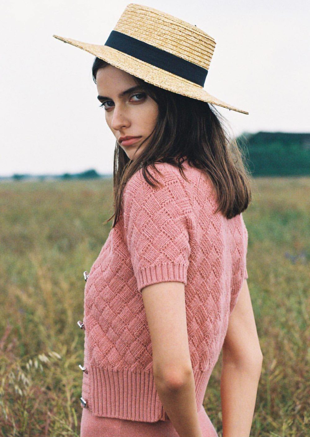 Knitted bralette, Soft Pink - AmiAmalia Luxury Knitwear