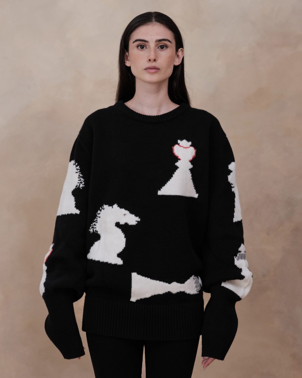 Chess Moves” Sweater - AmiAmalia Luxury 