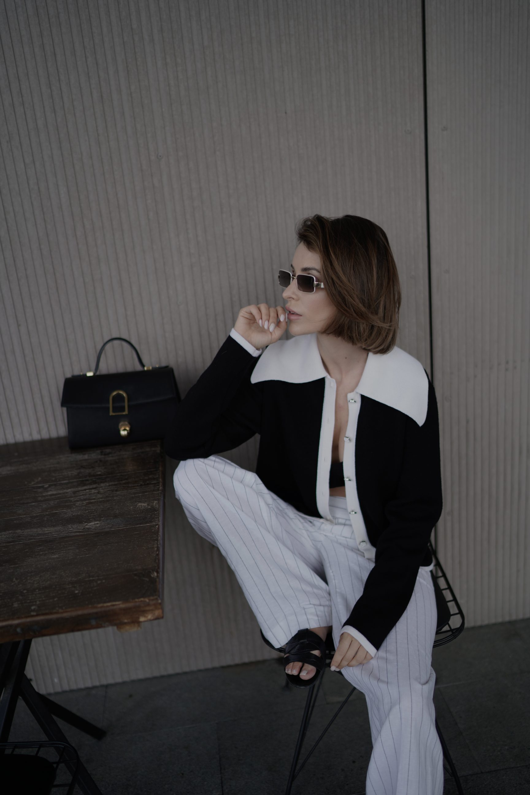 The Knitted Black Jacket - AmiAmalia Luxury Knitwear