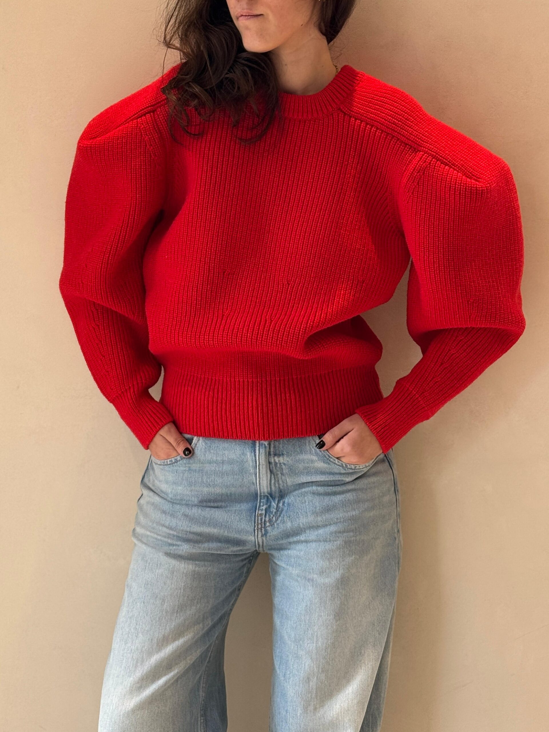 ニット+セーター 4WAY MUFFLER LAYERED KNIT ameri vintage 即完売の4WAY MUFFLER LAYERED KNIT が緊急再販売決定♡ | 黒石奈央子
