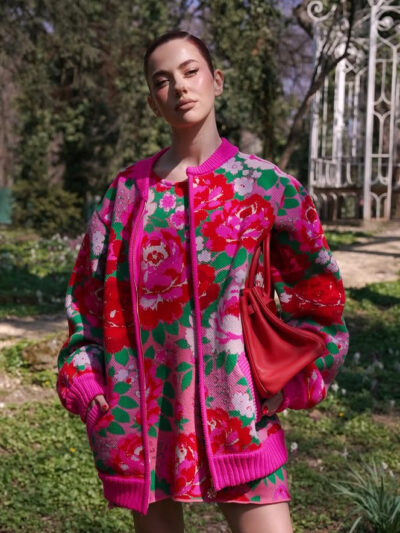 Jachetă Bomber "Floralis", Merino (Copy)